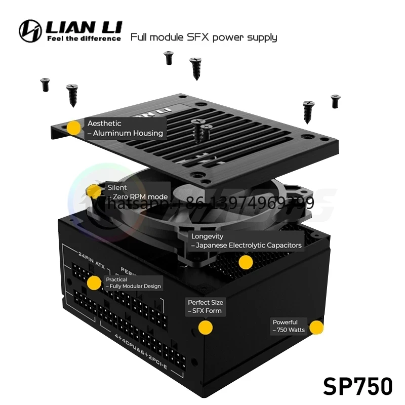 750W Sfx Fully Modular Power Supply - LIAN LI PSU 750w SFX Power